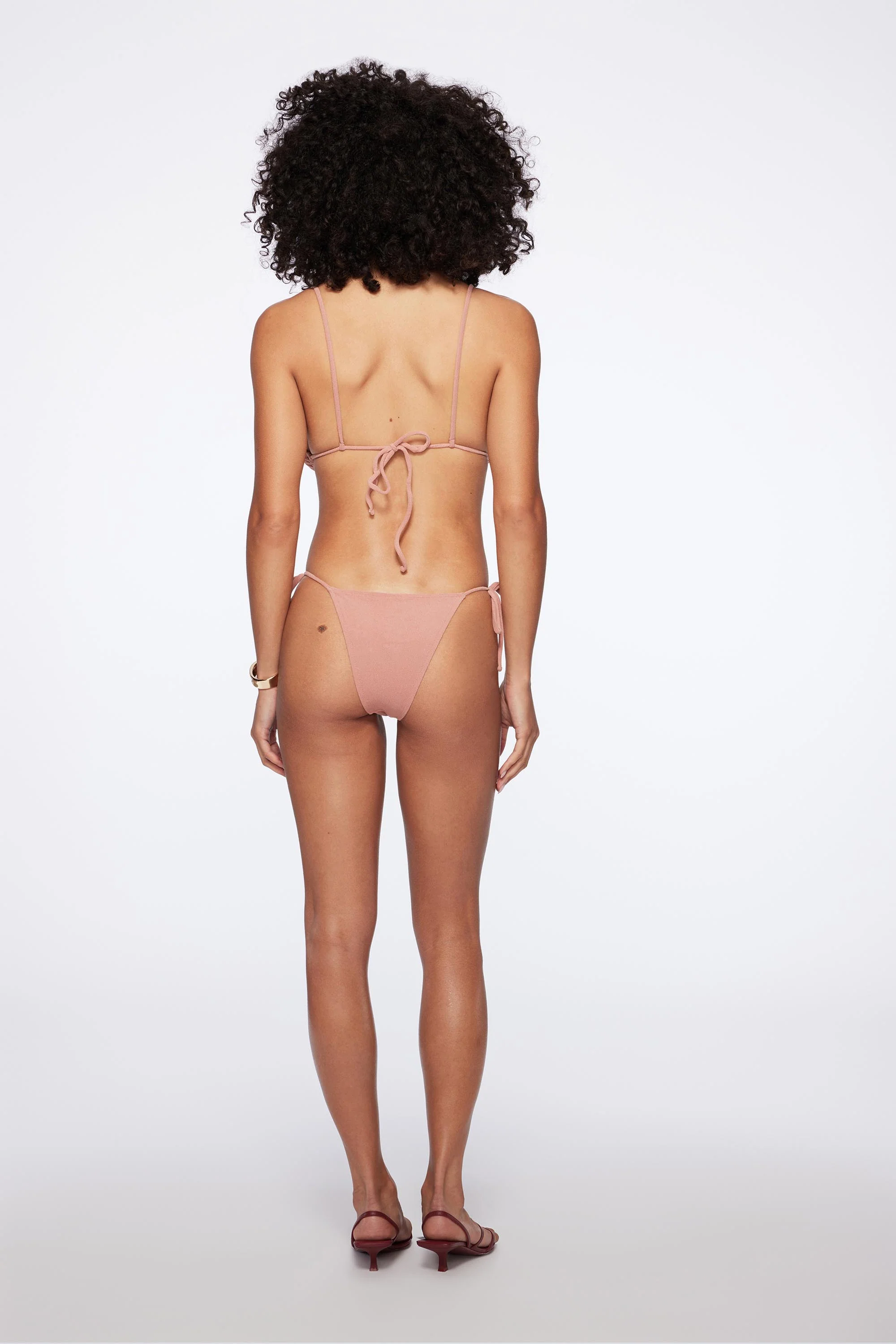 praia bottom in blush eco terry - Image 3