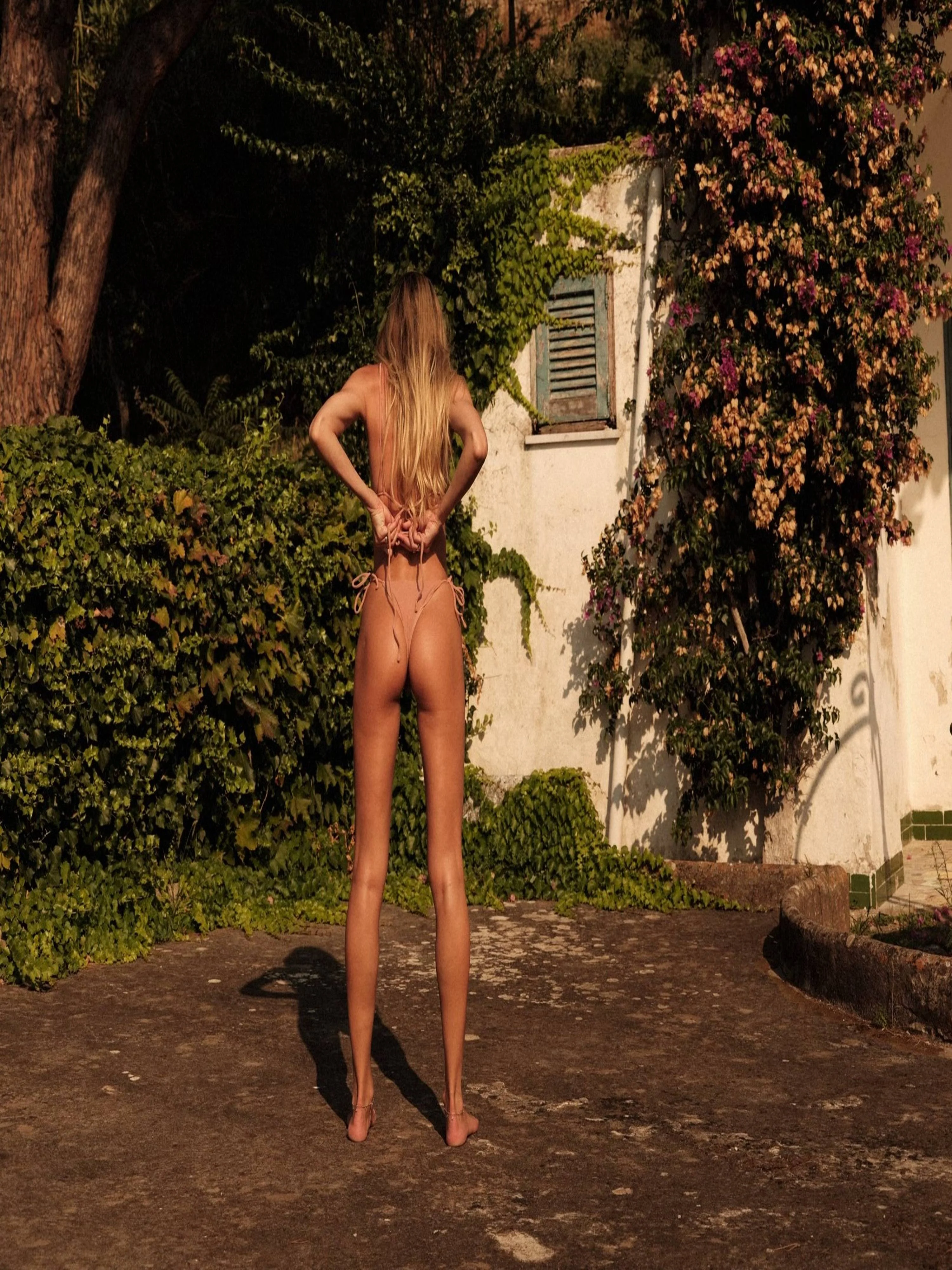 praia bottom in blush eco terry - Image 6